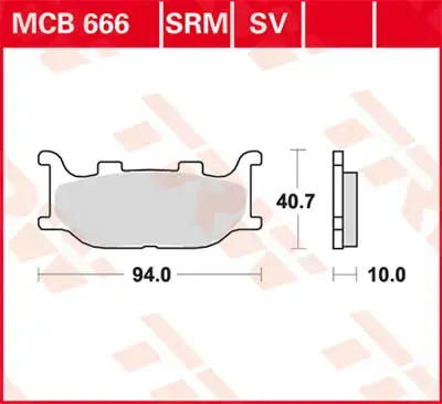 TRW Bremseklosser Sinter Fram 