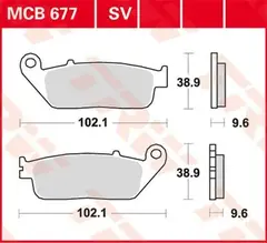 TRW MCB677SV Bremseklosser Sbs 700Hs
