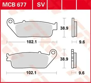 TRW MCB677SV Bremseklosser Sbs 700Hs