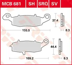 TRW MCB681SV Bremseklosser