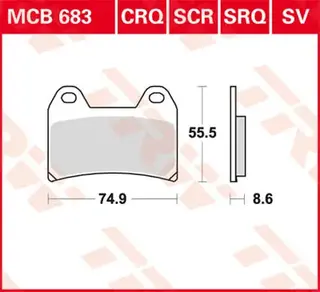 TRW Bremseklosser Sinter Fram