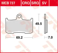 TRW Bremseklosser sintered