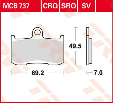 TRW Bremseklosser sintered