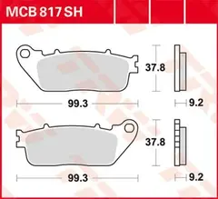 TRW MCB817SH Bremseklosser SBS 862LS