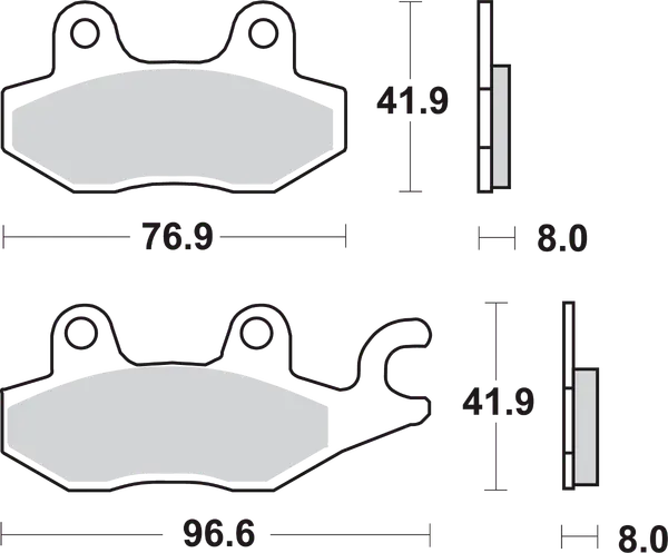SBS 638 LS Bremseklosser sintered 