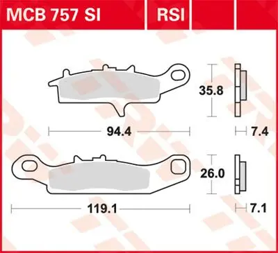 Trw Bremseklosser Sinter Mx Race Bremseklosser Rsi Sinter Performance Of