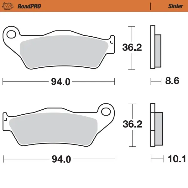 Moto Master Bremseklosser Bak BMW 
