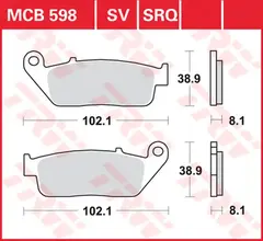 TWR Bremseklosser Honda SH 125 2021-