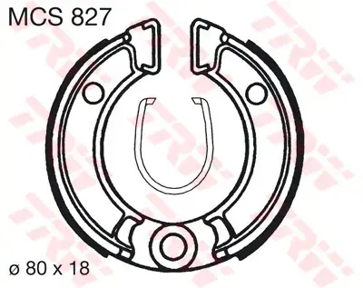 TWR Bremsesko CRF 50F 04- / TT-R50 