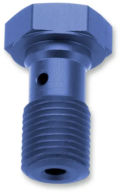 Trw Banjo Bolt Blue M10X1 25 Banjo Bolt, M10X1.25, Aluminium, Blue 