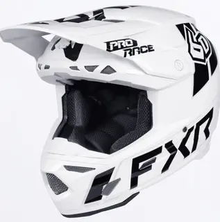 FXR 6D ATR-3 Hjelm Hvit / Sort