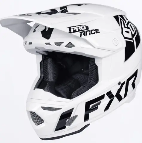 FXR 6D ATR-3 Hjelm Hvit / Sort