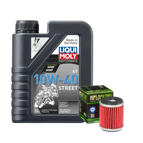 Liqui Moly 10W-40 &amp; Hiflo HF141 1 liter olje og oljefilter