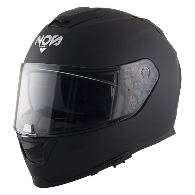 NOS NS-11F Motorsykkel Hjelm L Matt sort - Helhjelm 