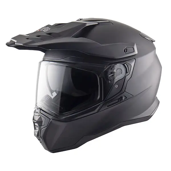 NOS NS-9 Motorsykkel Hjelm M Matt Sort - Adventure hjelm 