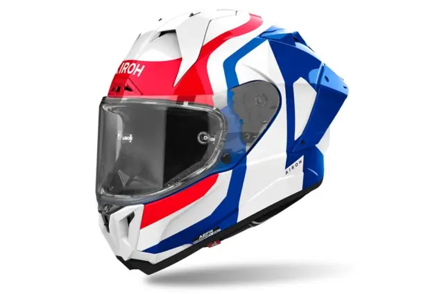 Airoh GP 800 Motorsykkel Hjelm XS Competition - Hvit/Rød/Blå 