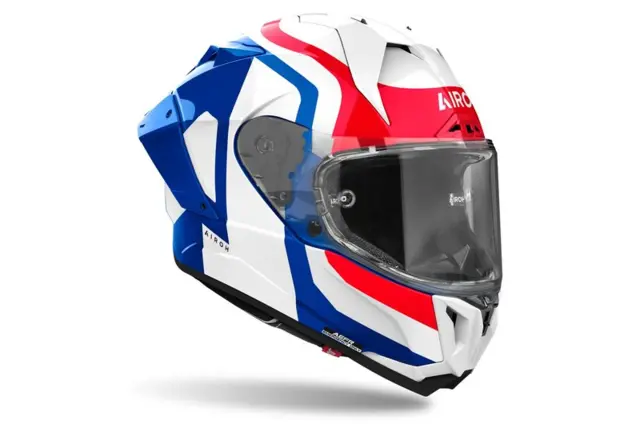 Airoh GP 800 Motorsykkel Hjelm XS Competition - Hvit/Rød/Blå 