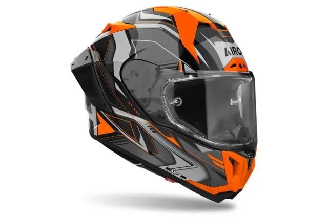 Airoh GP 800 Motorsykkel Hjelm XS Must - Oransje/Sort 