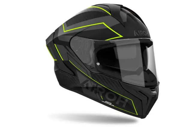 Airoh Matryx Motorsykkel Hjelm L Sort/gul 