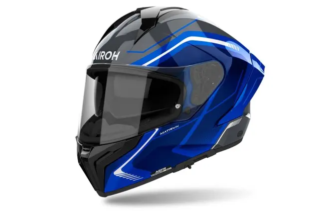 Airoh Matryx Motorsykkel Hjelm L Blå/Sort 
