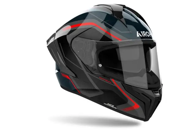 Airoh Matryx Motorsykkel Hjelm XL Sort/rød 