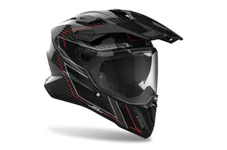 Airoh Commander 2 Carbon Hjelm Adventure - Stylish Gloss