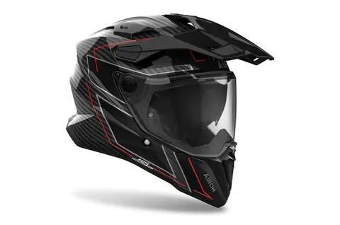 Airoh Commander 2 Carbon Hjelm Adventure - Stylish Gloss