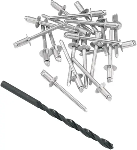 Moose Racing Rivet Kit 12-3/16&quot; W/Bit Eksos Rivet Kit 3/16