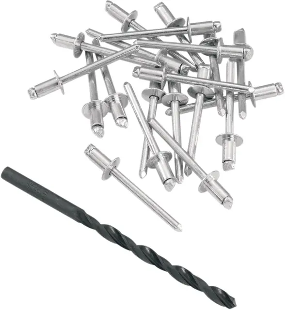 Moose Racing Rivet Kit 12-3/16" W/Bit Eksos Rivet Kit 3/16 