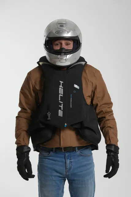 Helite Double Turtle S Elektronisk Sort 