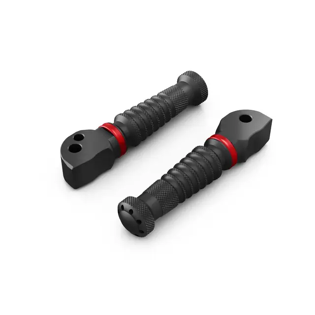 Yamaha Passasjer Fothvilere Røde Detaljer. Aluminium 