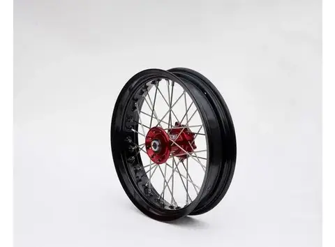 Rex Framfelg 20mm Aksel 17x3.50 R&#248;dt Nav, Svart Felgring