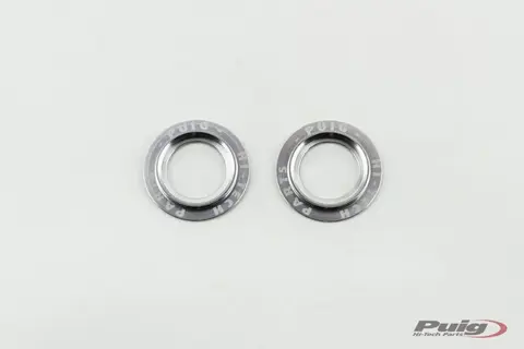 Puig PHB19 Fork/Swing Arm Protector Spa res | Silver Rings