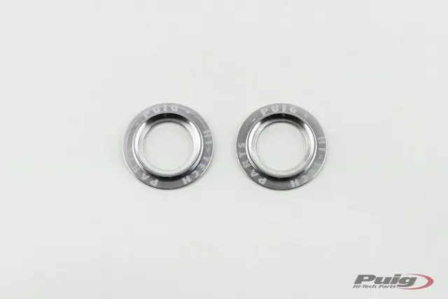 Puig PHB19 Fork/Swing Arm Protector Spa res | Silver Rings 