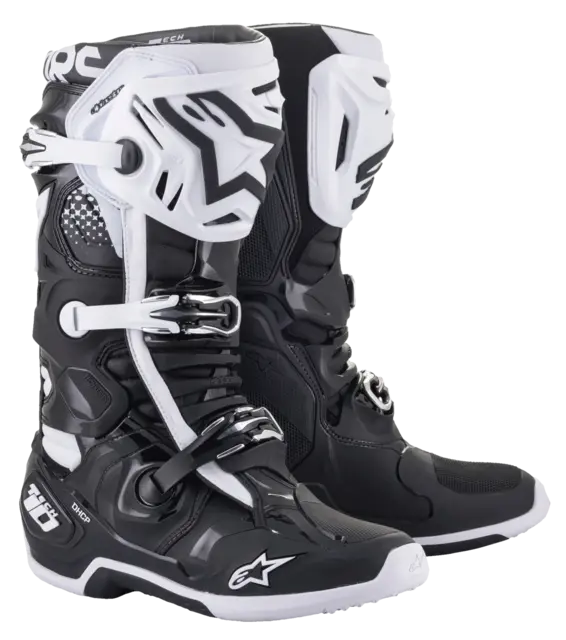 Alpinestars Tech 10 Crosstøvler 40,5 Sort/Hvit 