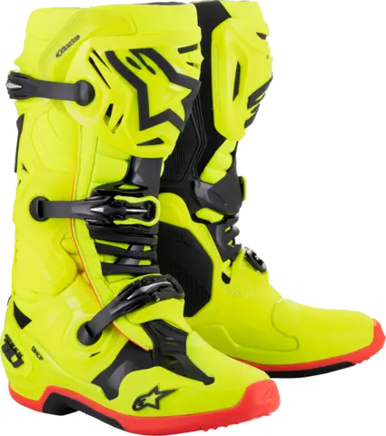 Alpinestar Tech 10 Gul/Sort/Rød