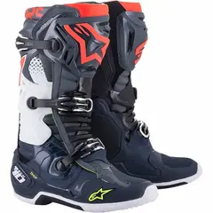 Alpinestar Tech 10 Støvler 40,5 Grå/Blå/Rød