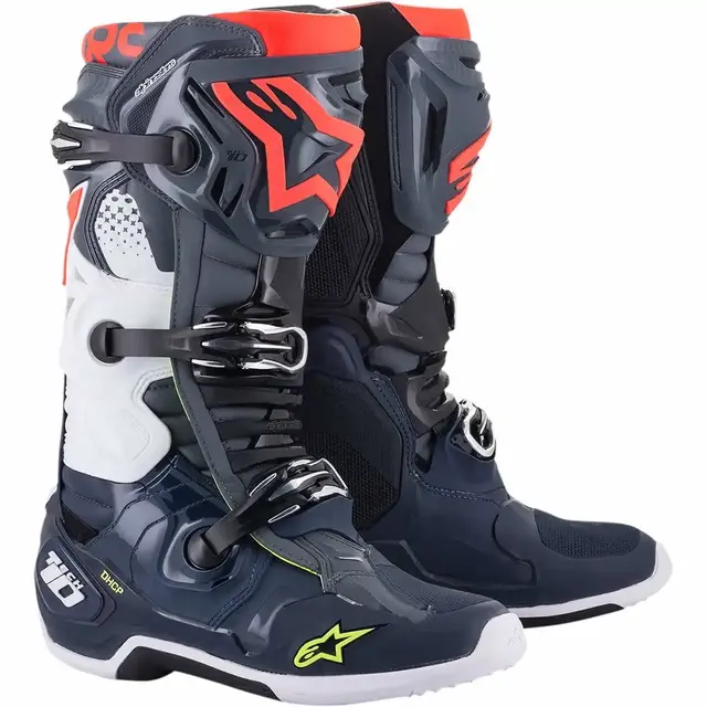 Alpinestar Tech 10 Støvler 40,5 Grå/Blå/Rød 