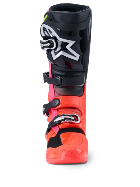Alpinestars Tech 7 Støvel 43 (US 9) Ny og forbedret i 2025 - Sort/Rød/Rosa 