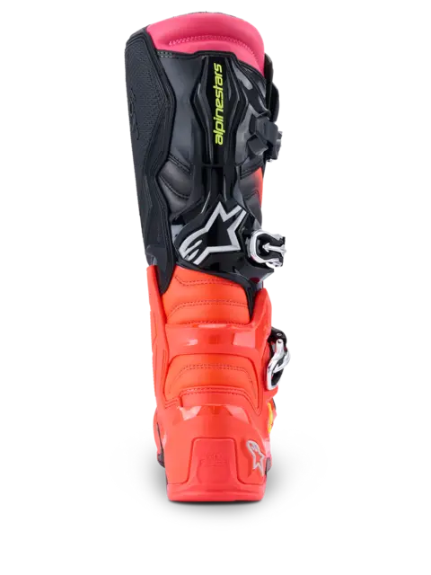 Alpinestars Tech 7 Støvel 43 (US 9) Ny og forbedret i 2025 - Sort/Rød/Rosa 