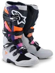 Alpinestars Tech 7 St&#248;vel 40,5 (US 7) Ny og forbedret i 2025 - Gr&#229;/Sort/Fluo