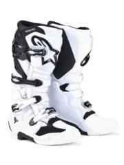 Alpinestars Tech 7 St&#248;vel 44,5 (US 10) Ny og forbedret i 2025 - Hvit/Sort
