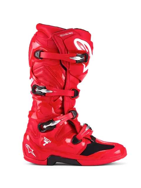 Alpinestars Tech 7 Støvel 40,5 (US 7) Ny og forbedret i 2025 - Rød 