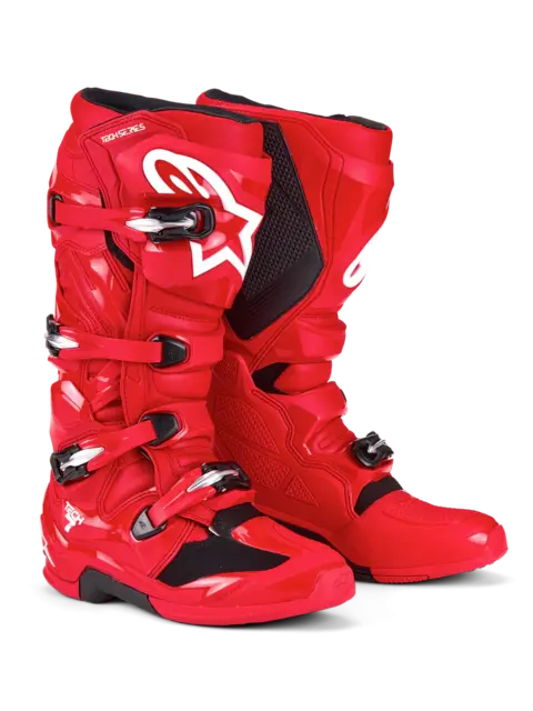 Alpinestars Tech 7 Støvel 40,5 (US 7) Ny og forbedret i 2025 - Rød 