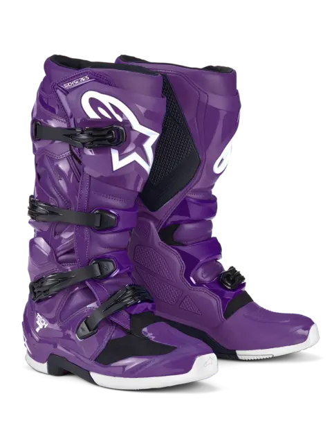 Alpinestars Tech 7 Støvel 42 (US 8 ) Ny og forbedret i 2025 - Lilla 