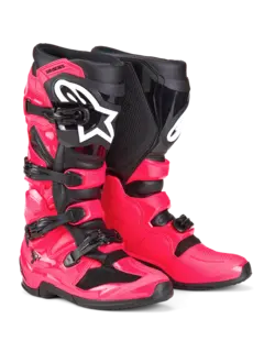 Alpinestars Tech 7 St&#248;vel Ny og forbedret i 2025 - Rosa/Sort