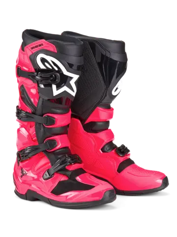 Alpinestars Tech 7 St&#248;vel Ny og forbedret i 2025 - Rosa/Sort