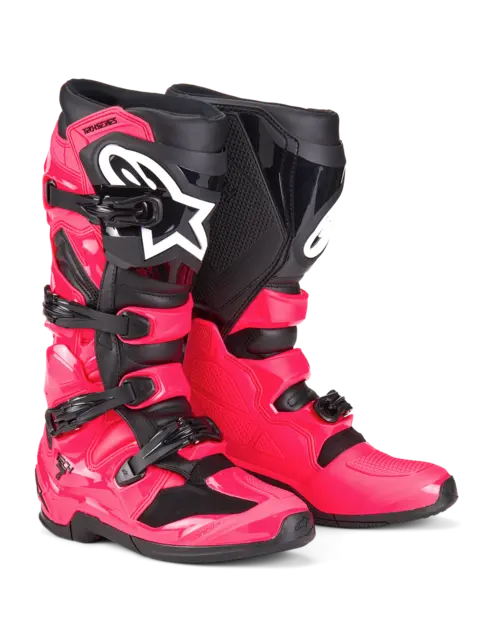 Alpinestars Tech 7 Støvel 42 Ny og forbedret i 2025 - Rosa/Sort 