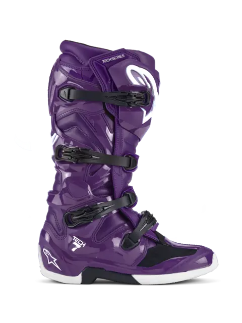 Alpinestars Tech 7 Støvel 42 (US 8 ) Ny og forbedret i 2025 - Lilla 