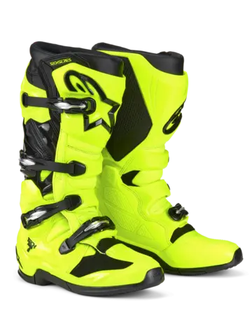 Alpinestars Tech 7 St&#248;vel Ny og forbedret i 2025 - Gul Fluo/Sort